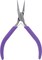 The Beadsmith Flat Nose Pliers – 4.5 inches (114mm) – Purple Vinyl Grip Handle with Double Leaf Springs – Jewelry Making Tool for Creating Bracelets, Earrings and Necklaces